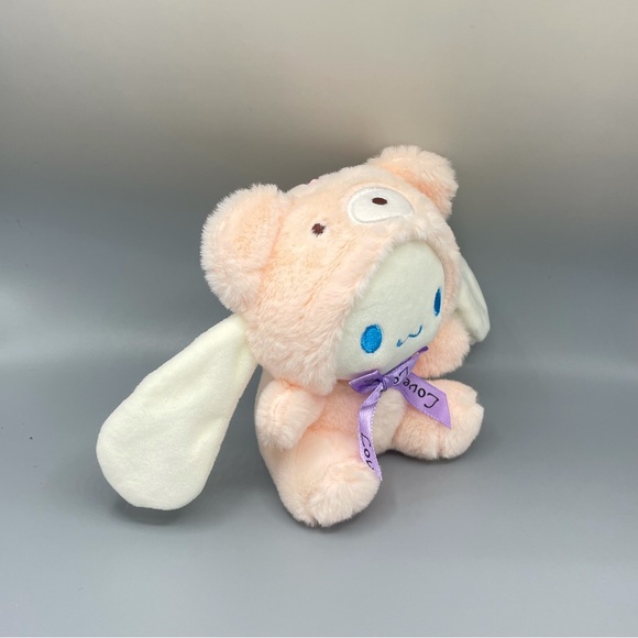 Cinnamoroll x Bear Cosplay Plush Keychain - Picture 2 of 4